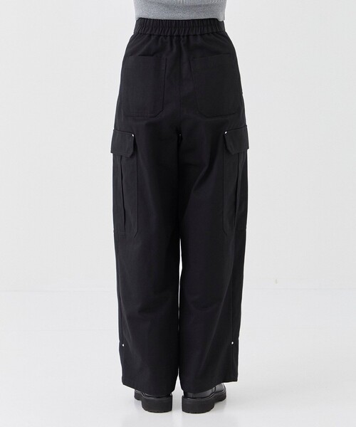 セール】ワイドタックカーゴパンツ｜ウォッシャブル/春服（カーゴ