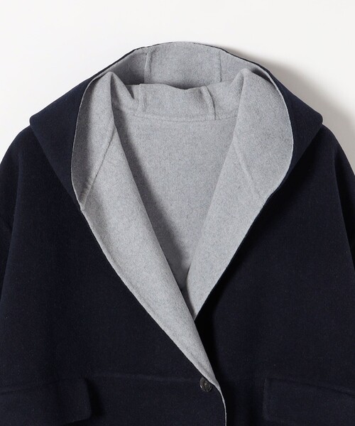 WEB限定】SHIPS any: リバー フーデット ミディ コート2（その他