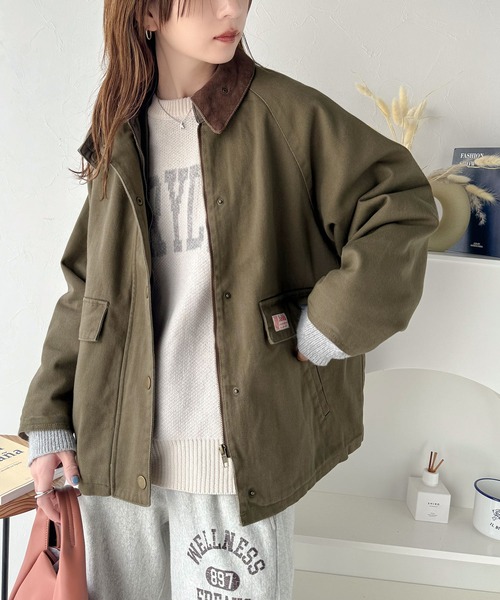 セール】《JaVa ジャバコラボ》映える1枚！裏地キルティングコットン