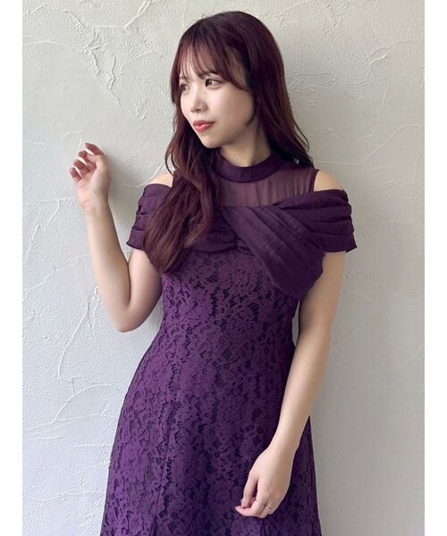 オーガンベールマーメイドドレス（ドレス）｜dazzlin（ダズリン）の