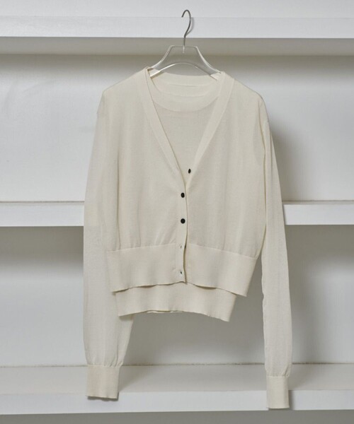 TODAYFUL/トゥデイフル】2set Sheer Knit/シアーニット/カーディガン
