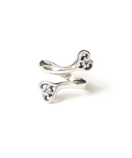 EXCLUSIVE】Double Tribal Heart Free Ring（リング）｜BILL WALL