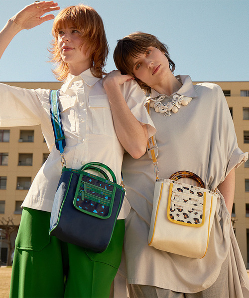 LeSportsac（レスポートサック）の「SM 2 ZIP POCKET TOTE クリーム