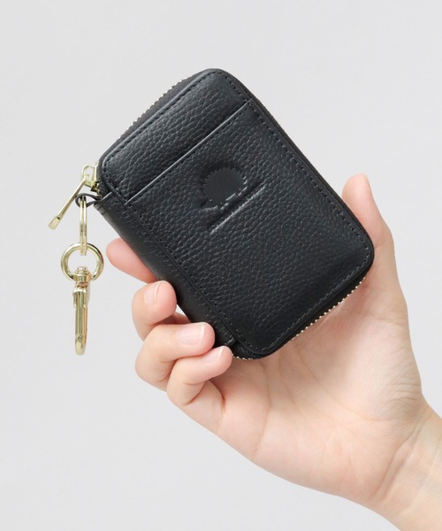 本革 ラウンドジップ キーケース カードポケット付き（キーケース/キー