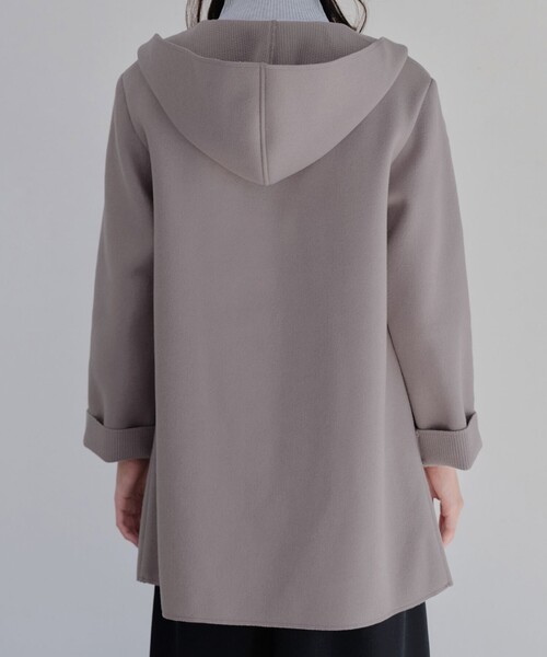 セール】ダブルフェイスニットロングコート（ダウンジャケット/コート