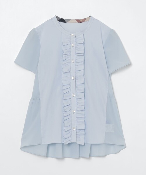 セール】ミックスフリルブラウス（シャツ/ブラウス）｜BLUE LABEL