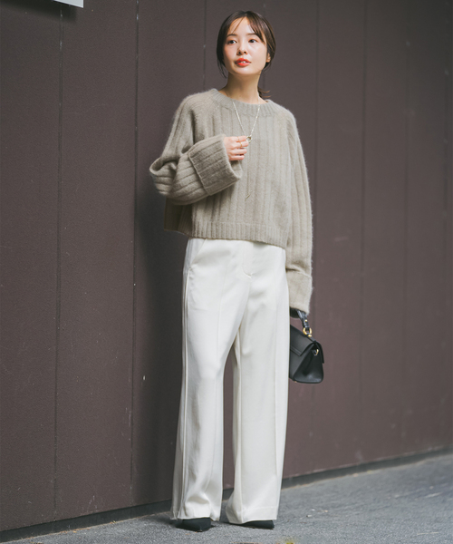 Noble（ノーブル）の「YAK/ヤク ワイドリブニットプルオーバー（ニット