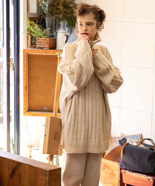 forksy.（フォルクシー）の「【forksy.】ネップハーフジップセーラー