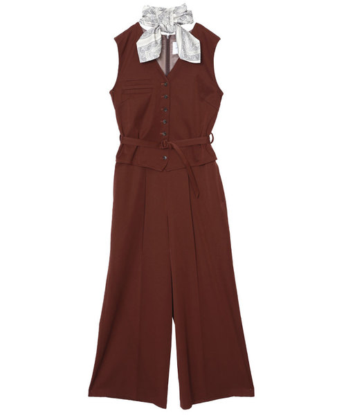 Ameri（アメリ）の「VEST ALL IN ONE（つなぎ/オールインワン）」 - WEAR