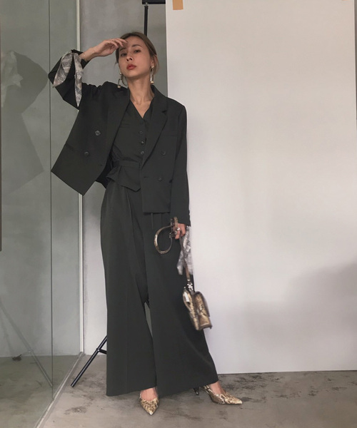 Ameri（アメリ）の「VEST ALL IN ONE（つなぎ/オールインワン）」 - WEAR