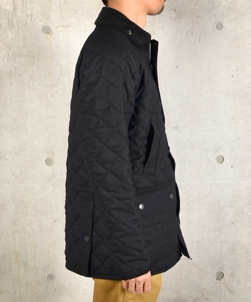 セール】Barbour: 別注 キルティング/ウール ビデイル (ソリッド