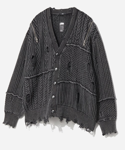 BIGダメージZIPカーディガン(HARE)（カーディガン/ボレロ）｜HARE