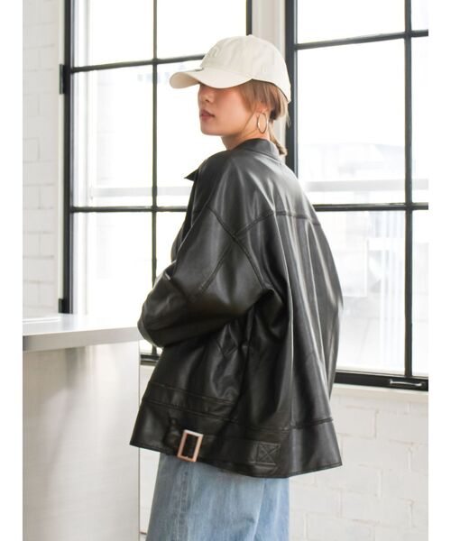 Ungrid（アングリッド）の「ヴィンテージフェイクレザーブルゾン