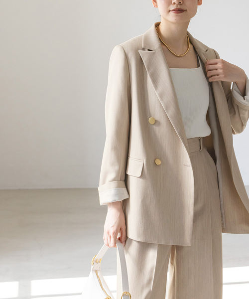 Noble（ノーブル）の「トリコチンピークドラペルジャケット