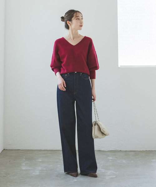 Noble（ノーブル）の「《追加》カシミヤウールショートVプルオーバー