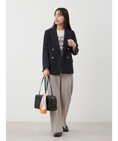 金釦ダブルブレストブレザー（テーラードジャケット）｜Mila Owen