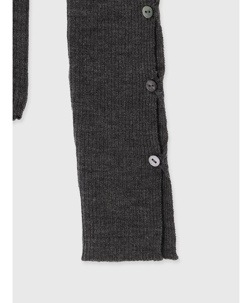 スラッシュリブニットトップス（ニット/セーター）｜anuans（ア