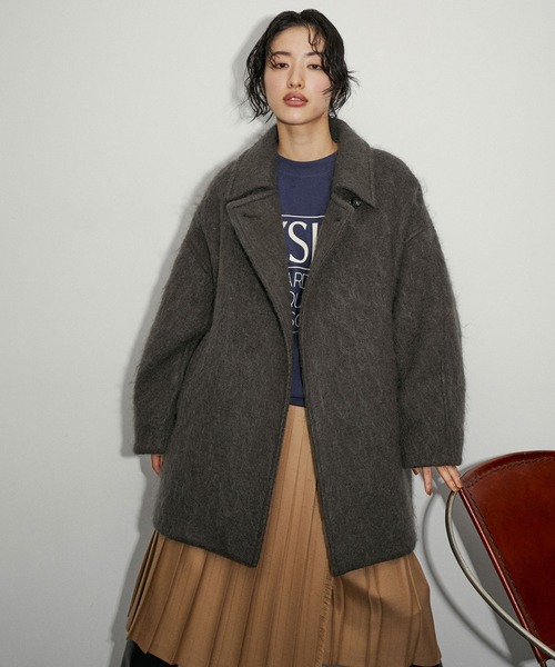ADAM ET ROPE'（アダムエロペ）の「モヘヤシャギーミドルコート