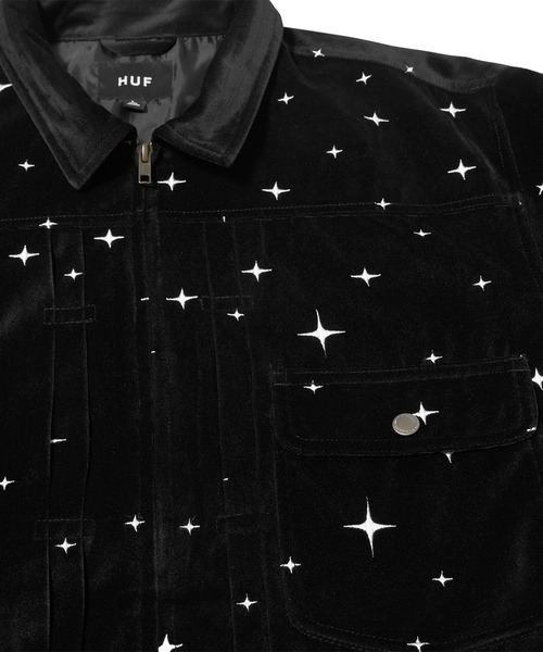 HUF（ハフ）の「GALAXY VELVET TRUCKER JACKET / HUF ジャケット