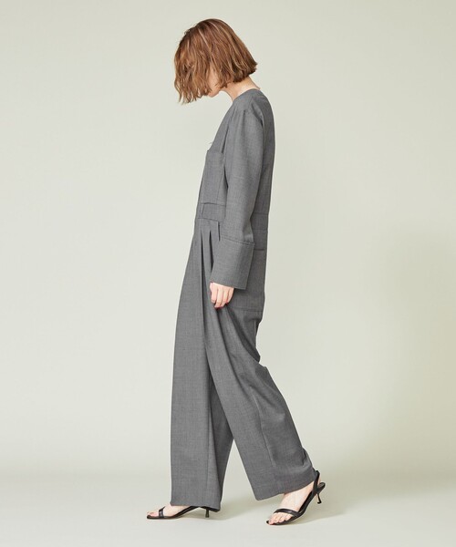 conte（コンテ）の「＜conte＞Vネック オールインワン（つなぎ