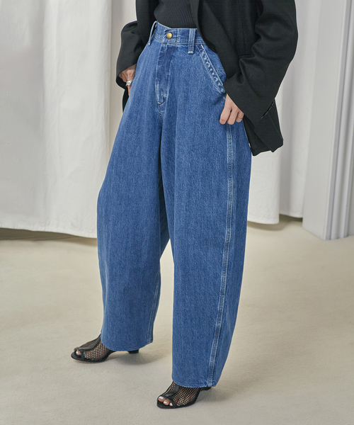 AYA KANEKO×Lee×L'ESSAGE】SUPERSIZED WORK：デニムパンツ（デニム