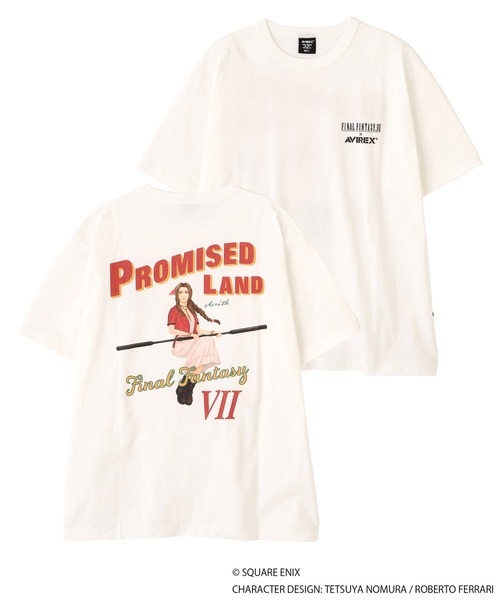 AVIREX × FINAL FANTASY VII REMAKE》PINUP T-SHIRT 'TIFA & AERITH