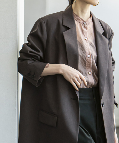 Noble（ノーブル）の「ツイルクロスオーバーサイズジャケット