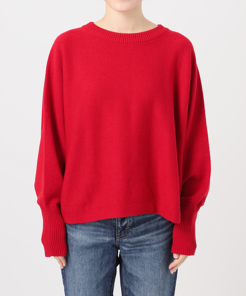 追加2》バルキーヤーンドルマンロングリブニット（ニット/セーター