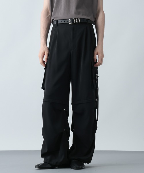 セール】【SETUP対応】2WAYベルトカーゴパンツ(HARE)（カーゴパンツ