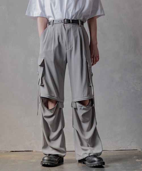 セール】【SETUP対応】2WAYベルトカーゴパンツ(HARE)（カーゴパンツ