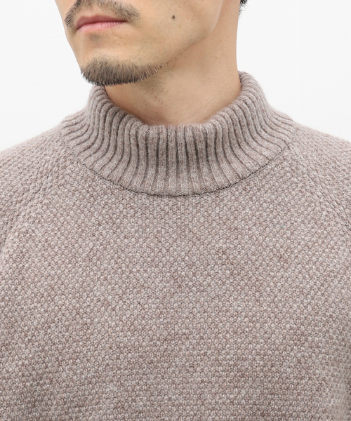 ATON（エイトン）の「【ATON / エイトン】WOOL KANOKO MOCKNECK