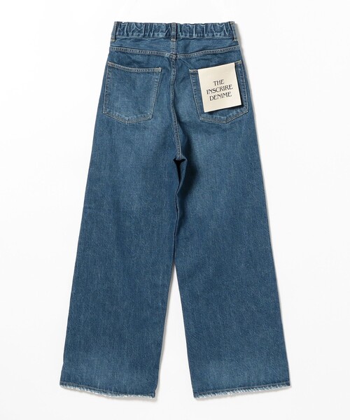 INSCRIRE（アンスクリア）の「INSCRIRE / ユーズド ワイドデニムパンツ