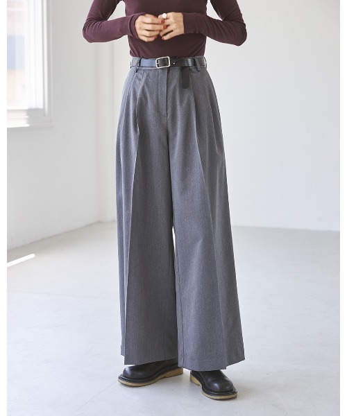 ヘザーワイドトラウザース（その他パンツ）｜TODAYFUL（トゥデイフル