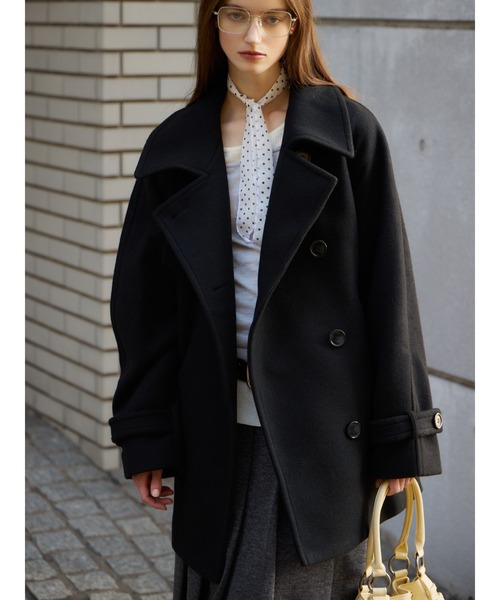 SLY（スライ）の「STAND NECK MIDI COAT スタンドネック ミディコート