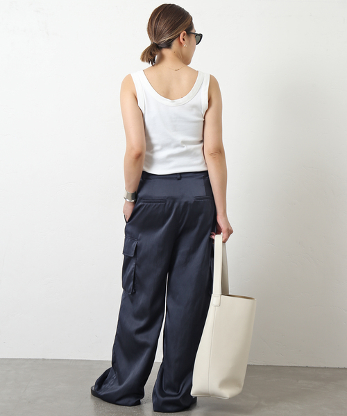 セール】*【Tibi/ティビ】 SHINY NYLON カーゴパンツ（カーゴパンツ