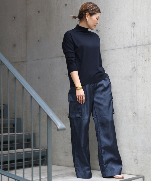 セール】*【Tibi/ティビ】 SHINY NYLON カーゴパンツ（カーゴパンツ