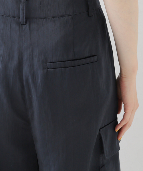 セール】*【Tibi/ティビ】 SHINY NYLON カーゴパンツ（カーゴパンツ