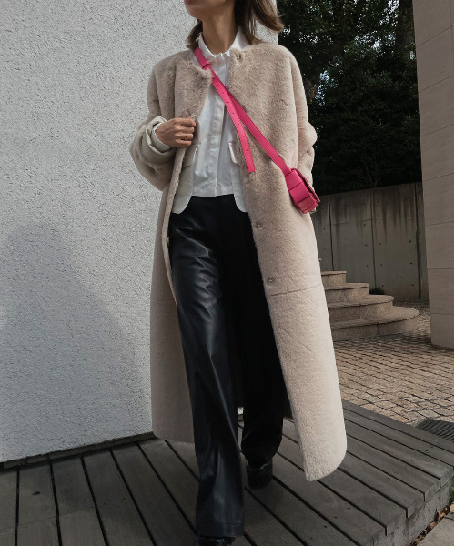 Ameri（アメリ）の「MANY WAY FAKE BOA COAT（その他アウター）」 - WEAR