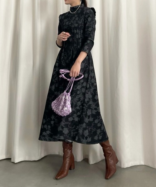 Ameri（アメリ）の「KEILY FLOWER DENIM DRESS（ワンピース）」 - WEAR