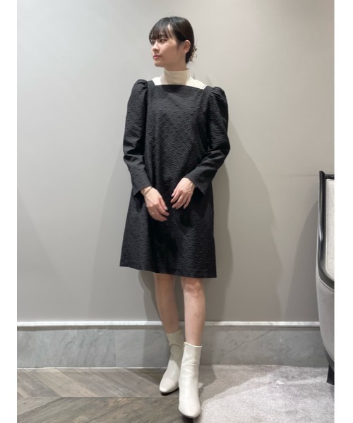 CELFORD（セルフォード）の「ふくれジャガードミニワンピース