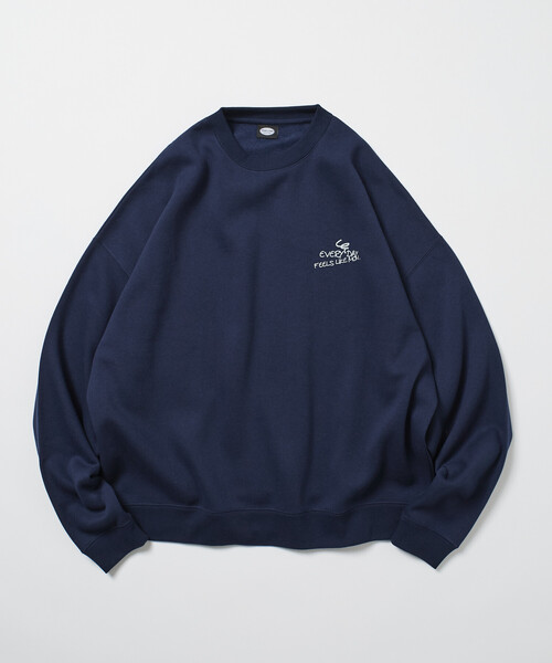 セール】限定展開 ビッグシルエット バックプリント クルーネック