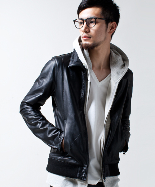 期間限定価格 shama×ナノユニバース 本革レザーライダース SHAMA