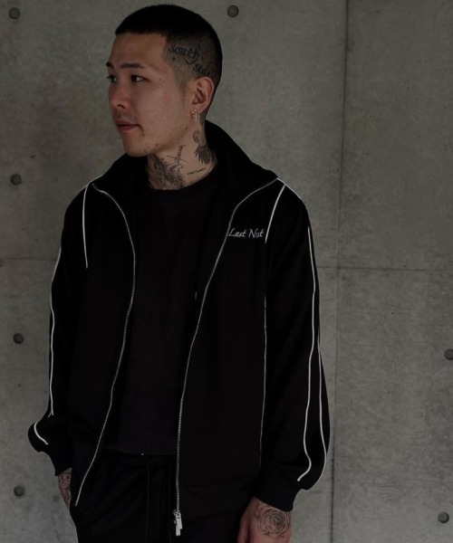 LAST NEST フード付きMA-1ジャケット ブラック LAST NEST フード付きMA