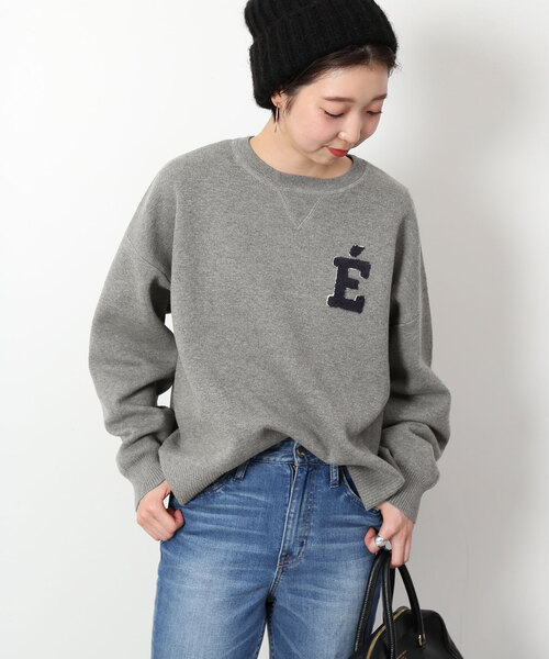 SLOBE IENA（スローブイエナ）の「サガラ刺繍スウェットライクニット