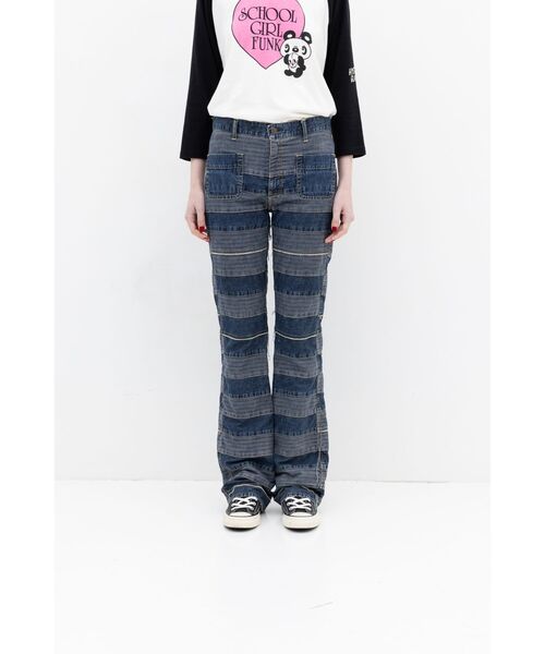 スクラッチフレアデニムパンツ（デニムパンツ）｜HYSTERIC GLAMOUR