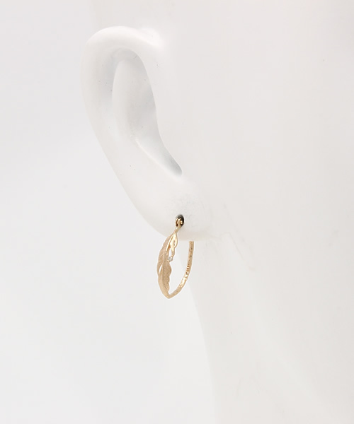 agete（アガット）の「K10フープピアス（10153112049）（ピアス（両耳