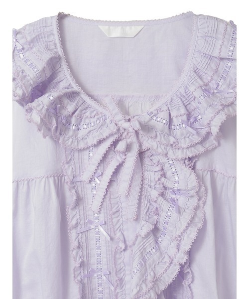 ミニリボンいっぱいローンオーバーブラウス（シャツ/ブラウス）｜PINK