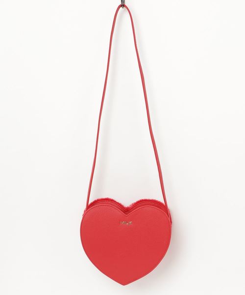 MILK（ミルク）の「ファー ハートポシェット（ショルダーバッグ）」 - WEAR