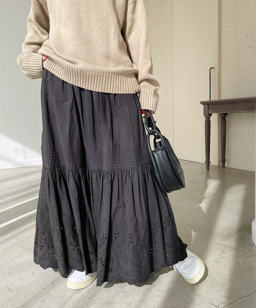 セール】《追加2》エンブロイダリーレーススカート（スカート）｜Spick
