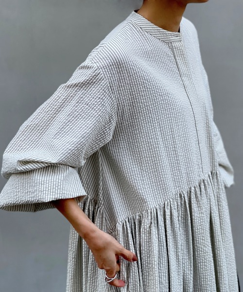 BEARDSLEY（ビアズリー）の「ストライプギャザーワンピース